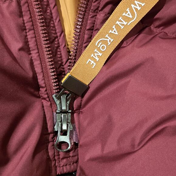 Wanakome Canada Calypso Burgundy Long Quilted Winter Down Coat - Size Med - Picture 8 of 16